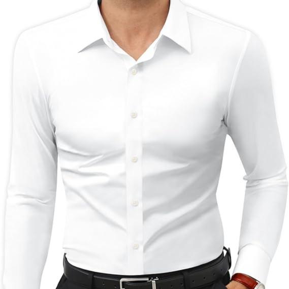 🔥10-Pack (one of each color)🔥Men’s Stretch Slim-Fit Long Sleeve Dress Shirt
