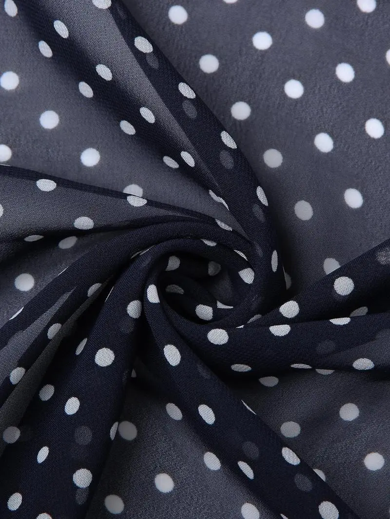 Women's Polka Dot Print Tube Dress