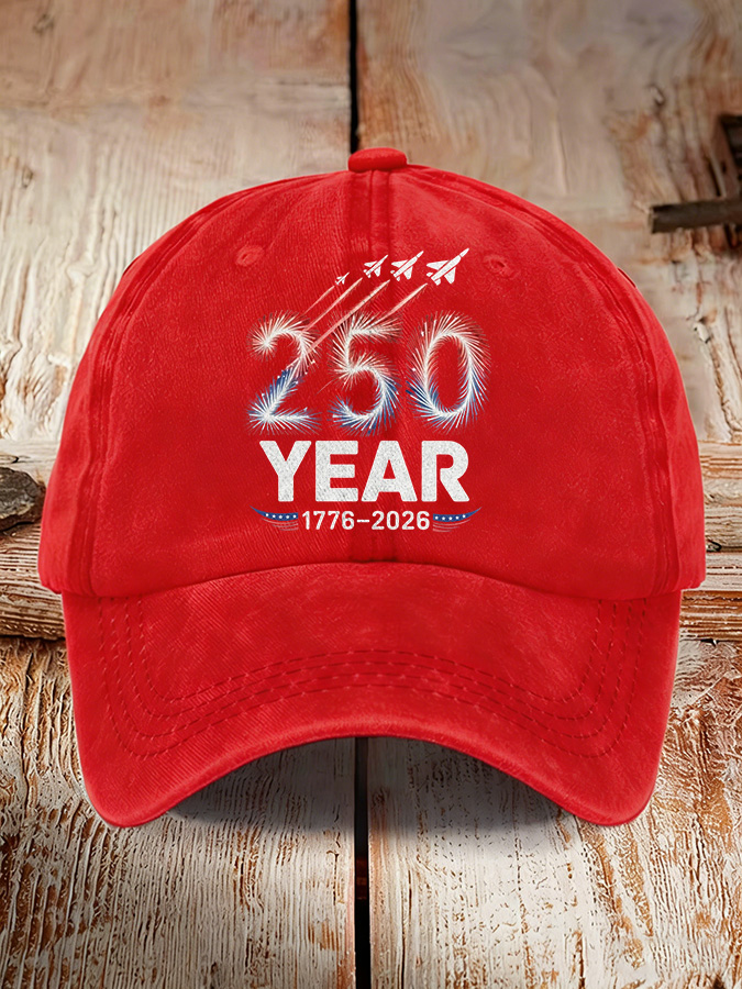 250Th Anniversary Washed Cotton Duckbill Cap For Both Men And Women