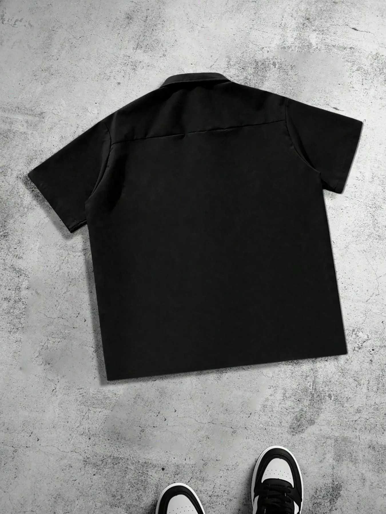 Men's Plus Size Casual Loose Fit Work Shirt