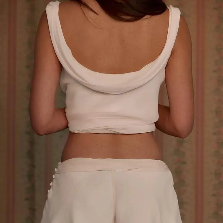 ​​Women's Sleeveless U-Neck Top & Shorts Set (Just $3 Each!)