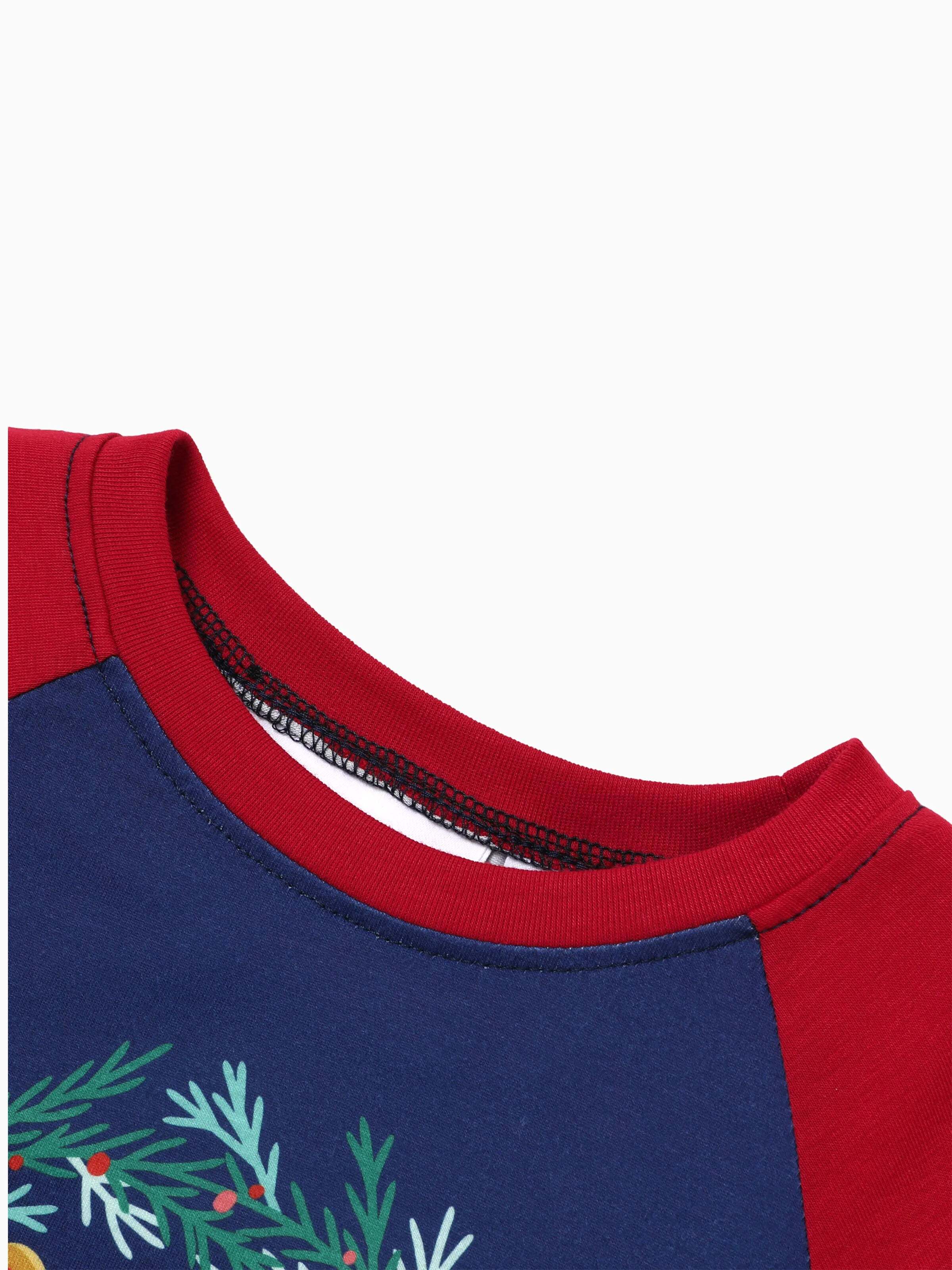 Christmas Family Matching Hogwarts Print Pajamas Sets with Christmas Socks