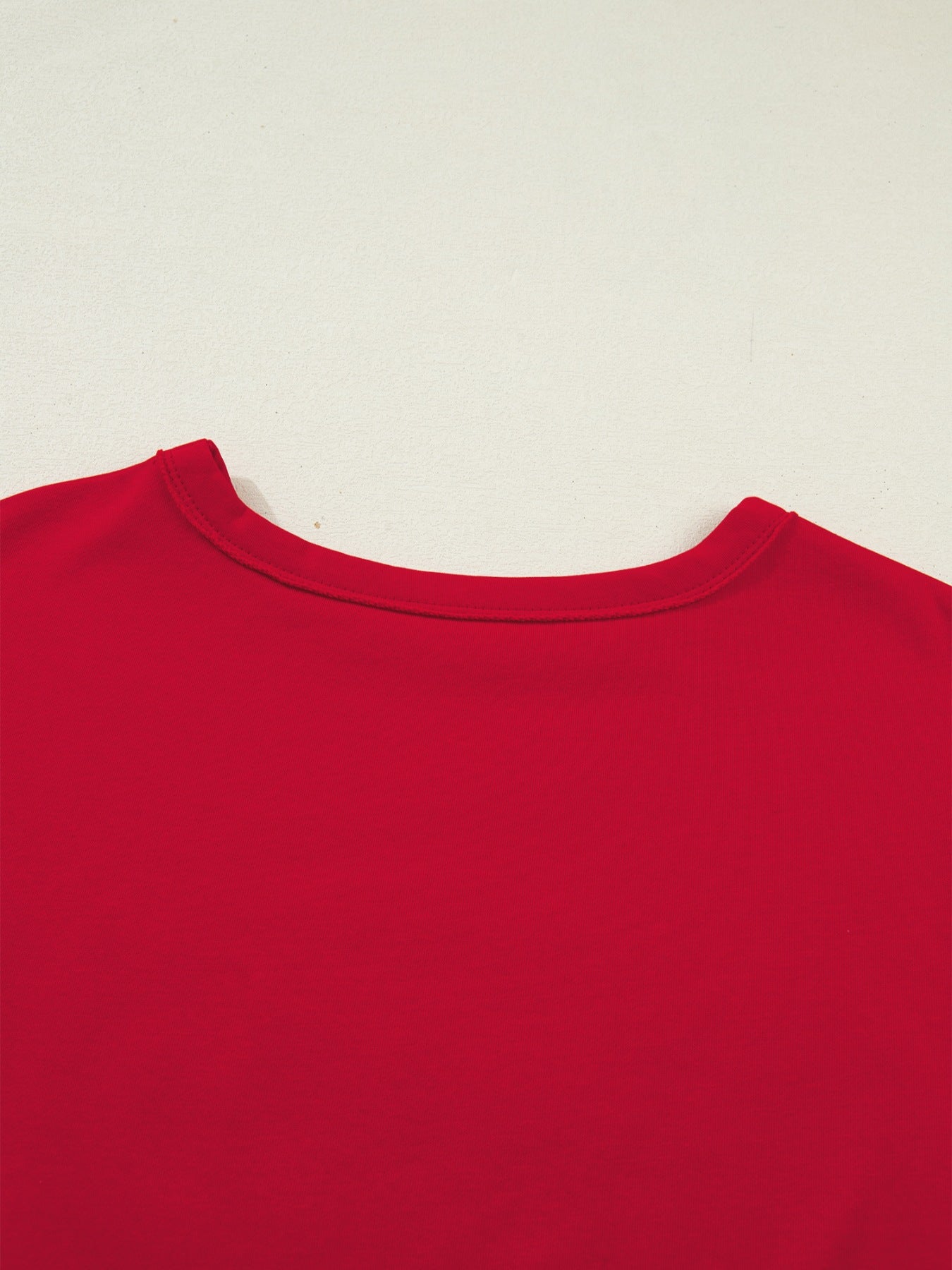 GEORGIE Letter Raw Seam Drop Shoulder Loose Tee