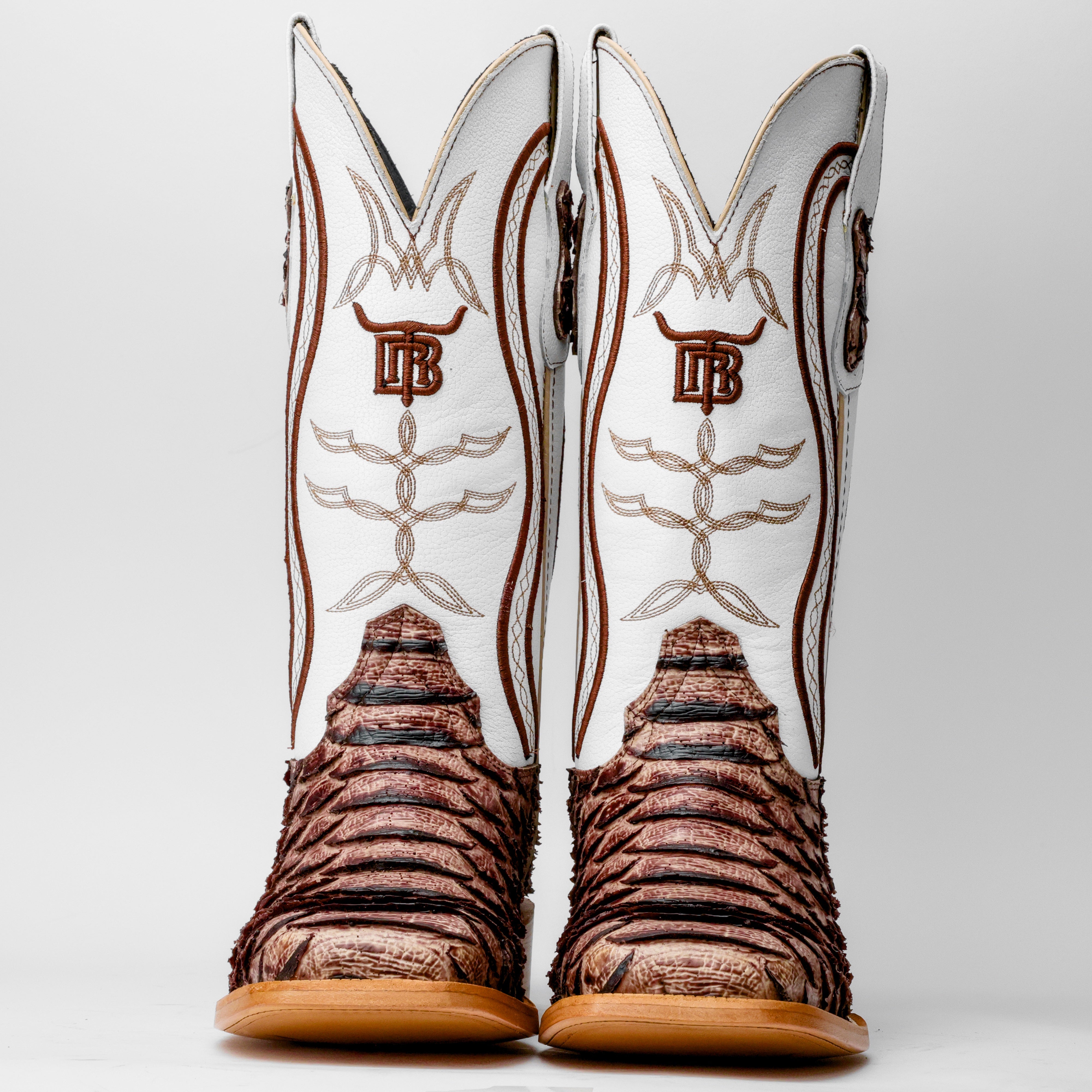 Orix Python Leather Boots - Square Toe