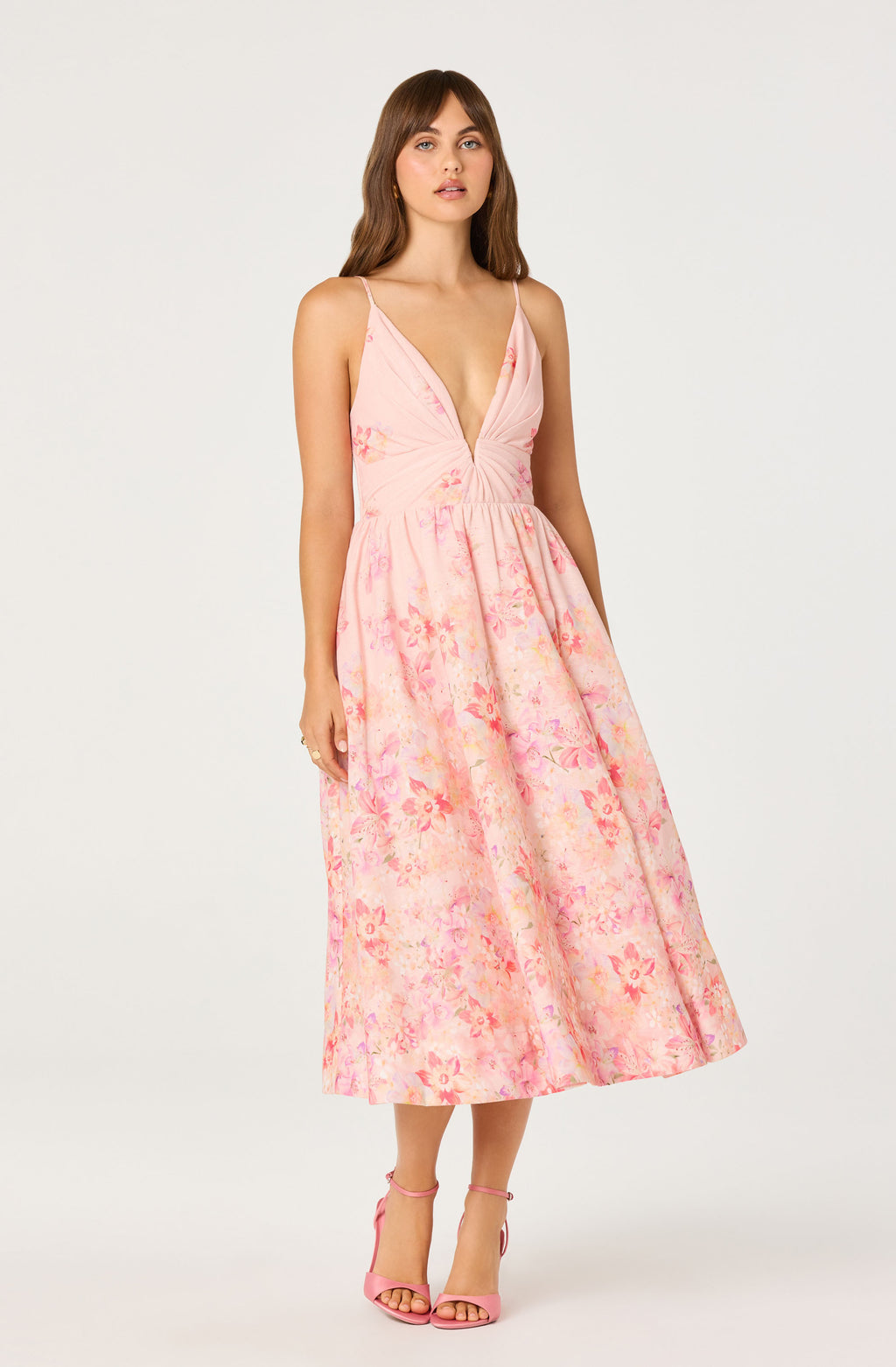 Janna Dress in Carnation Pink Floral