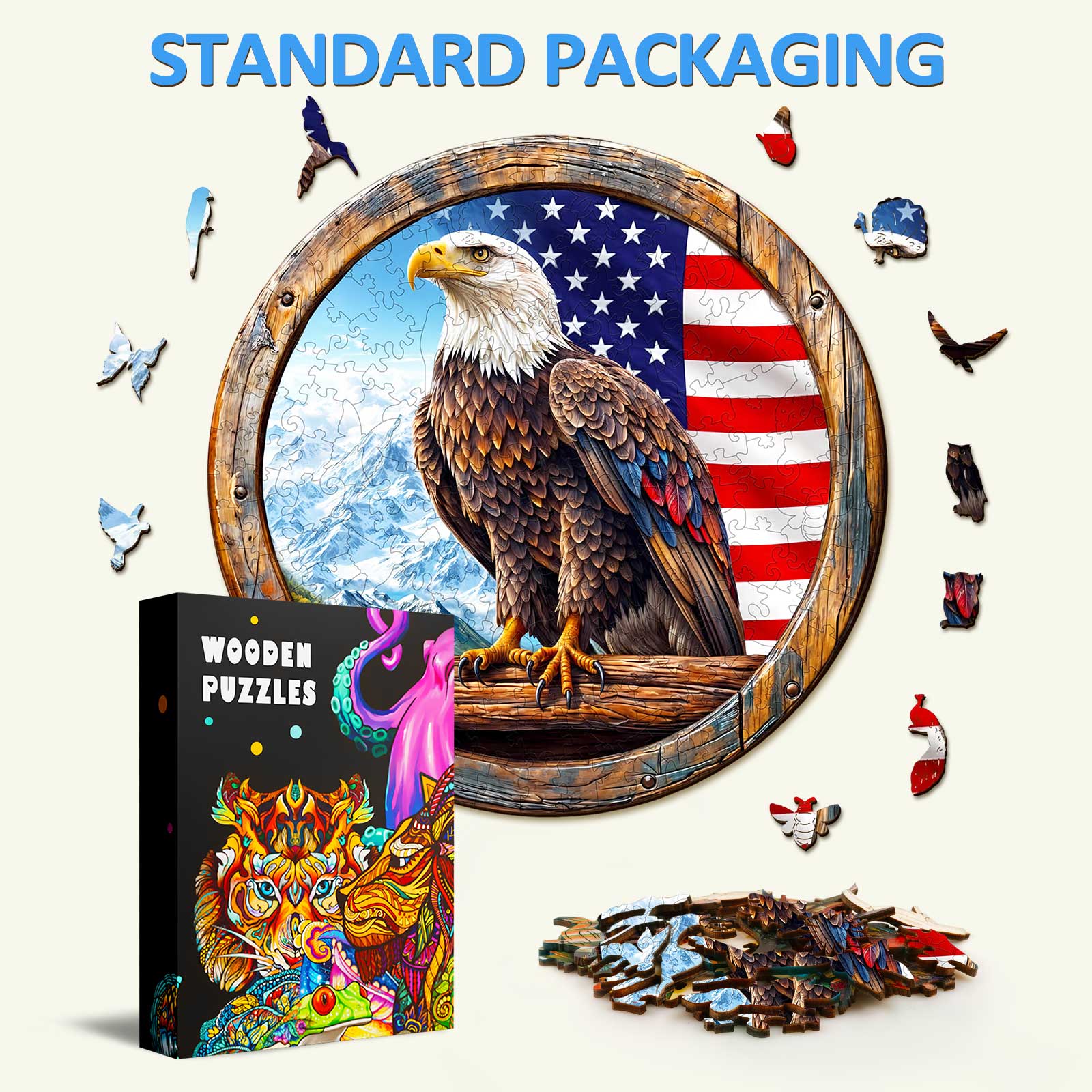 Bald Eagle Wooden Jigsaw Puzzle