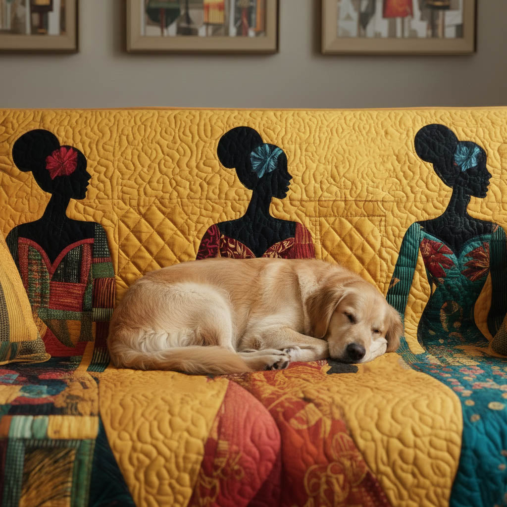 Melanin Quilted Sofa Cover GFTONT4848