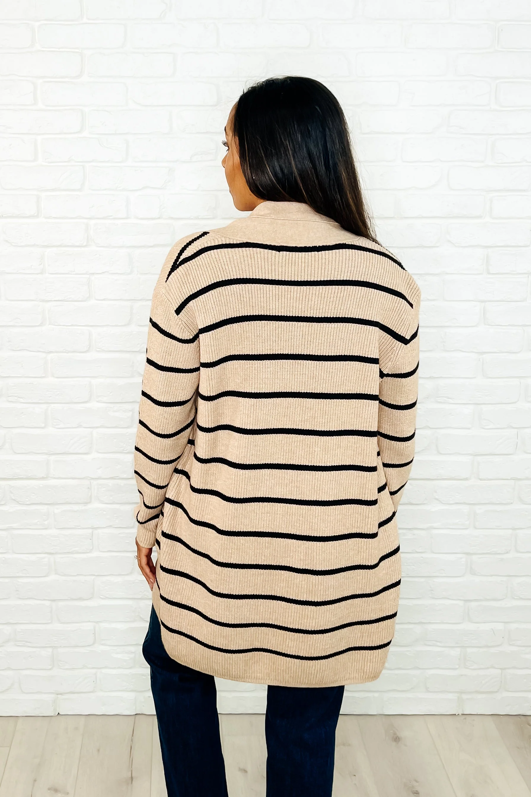 Under Wraps Striped Cardigan