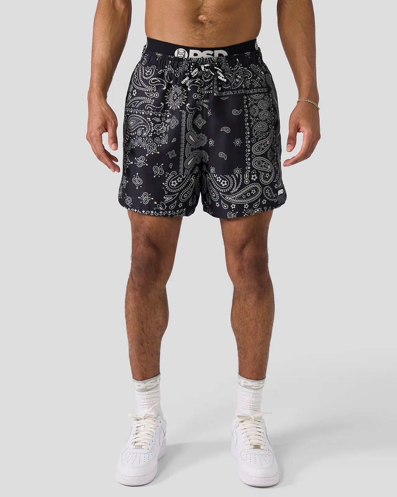 Khaki Paisley Essential Short