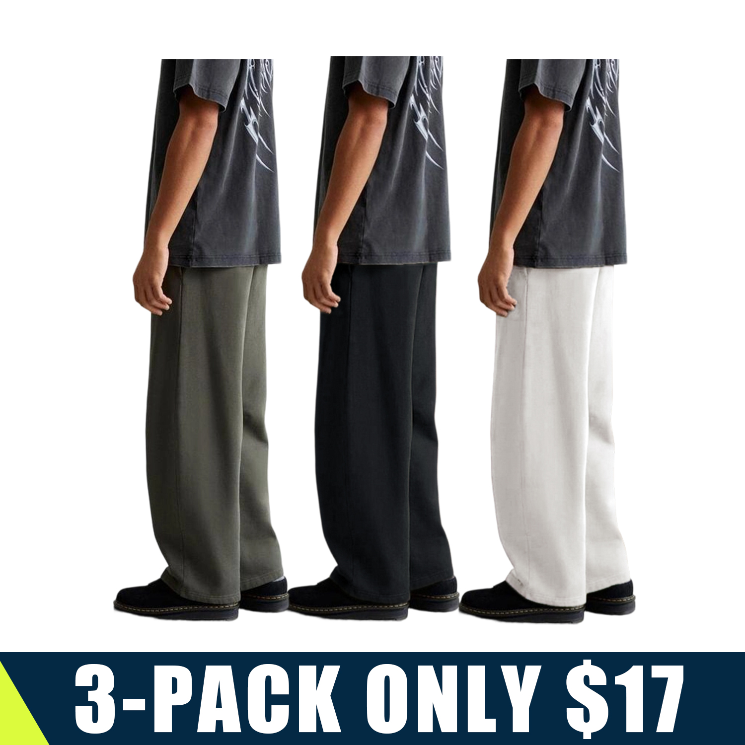 GYM PEOPLE Men's Baggy Fleece Workout Sweatpants with Pockets