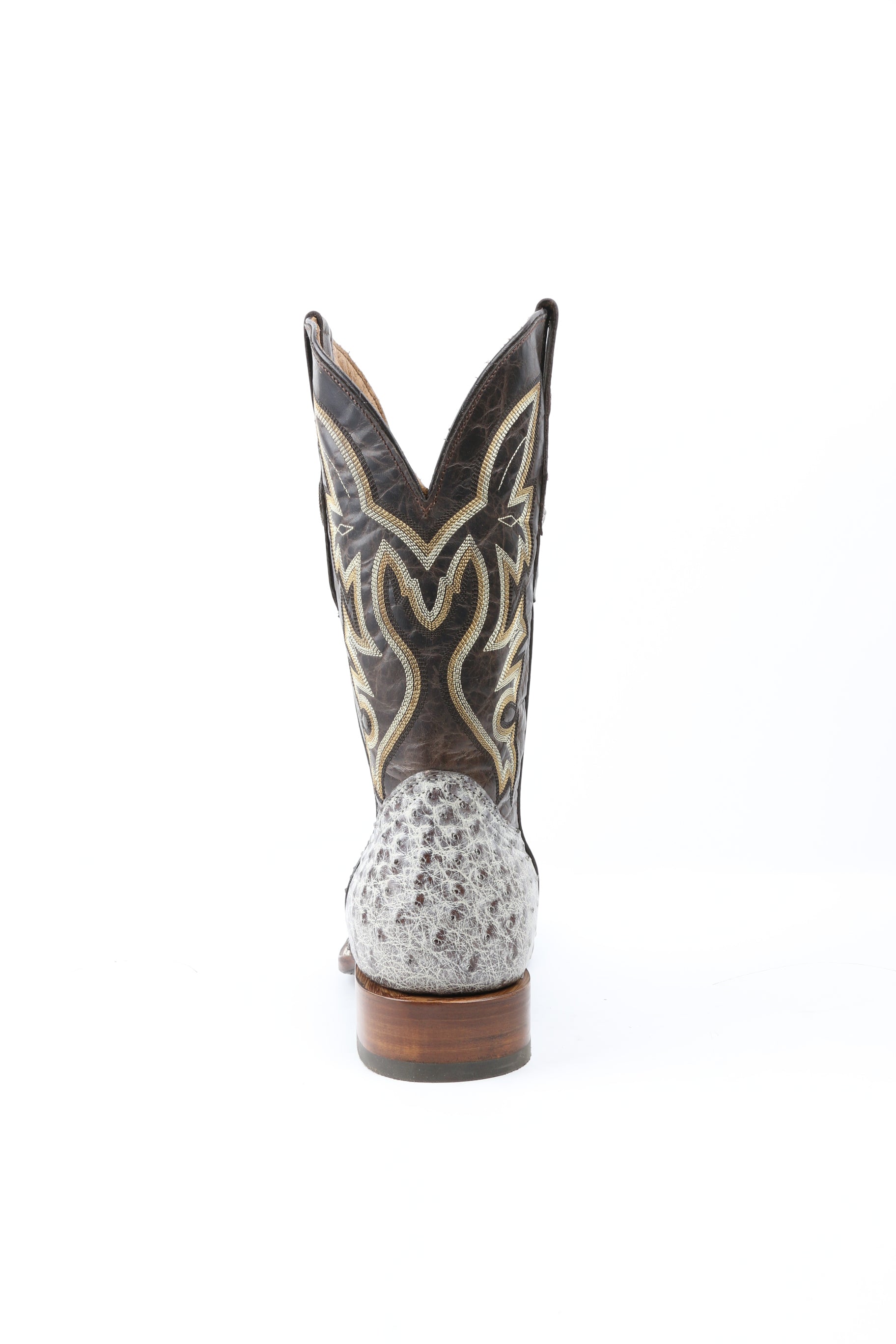 Chero's Premium Exotic Ostrich Espresso Clearance Sale 70%OFF