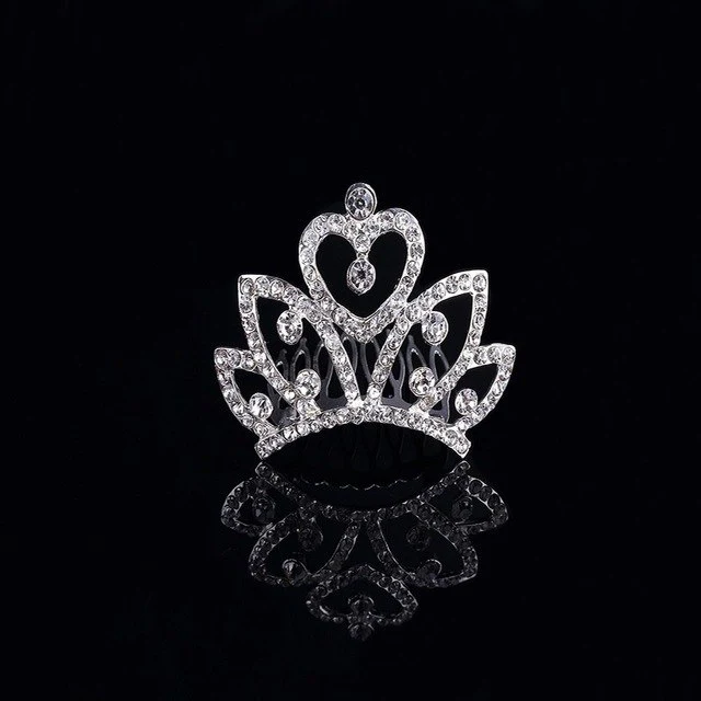 Stunning Crystal Crown Hairclip Accessories