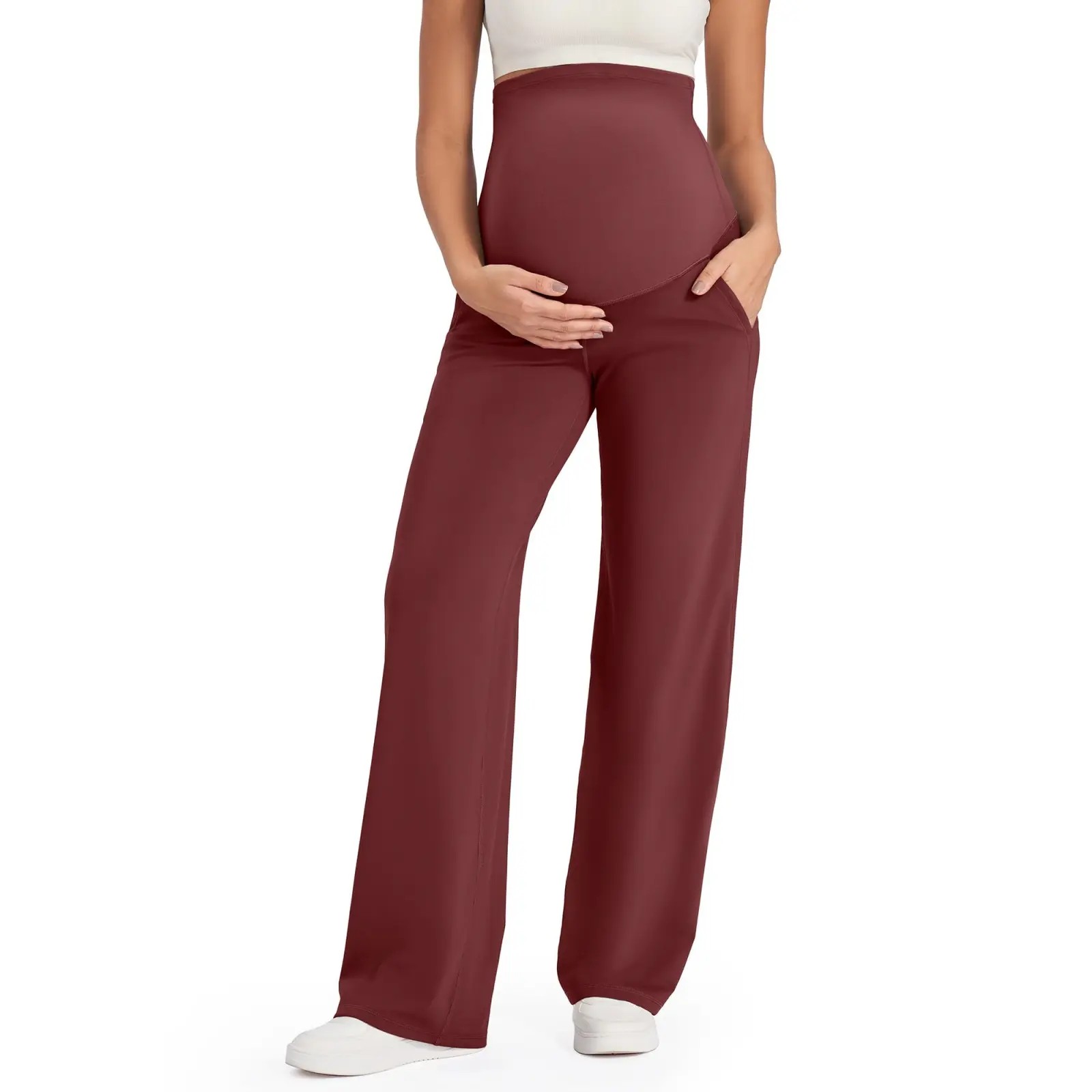 🔥Maternity Wide Leg Pants for Comfortable Pregnancy Pregnant Prenatal