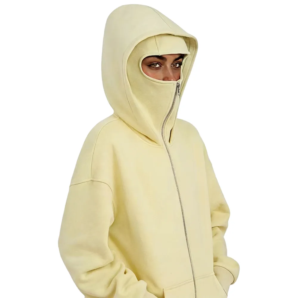 Women’s Balaclava Full-Face Mask Zip-Up Hoodie