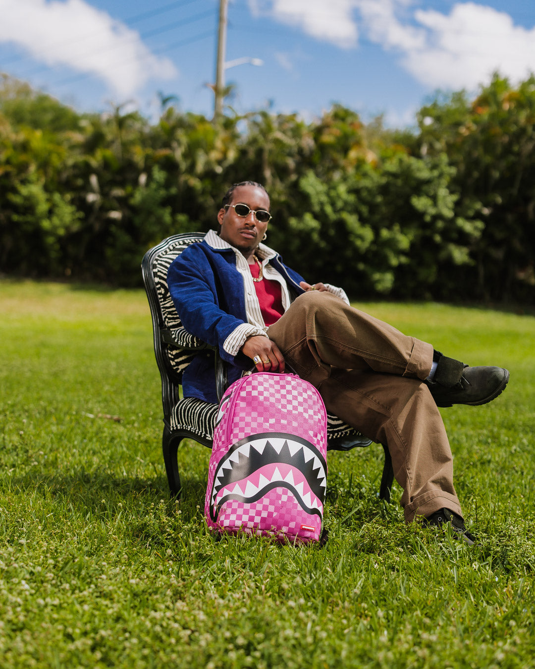 PINK CAMOCHECK BACKPACK