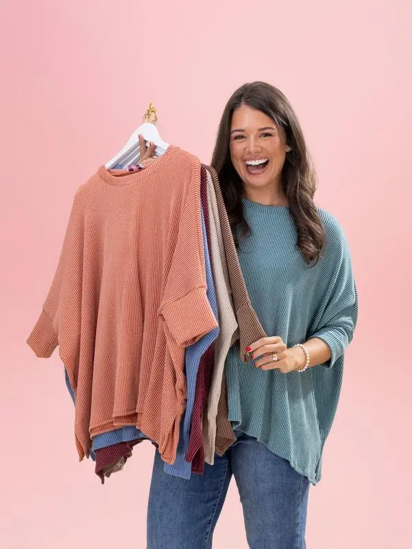 Raised Rib Easy Fit Top