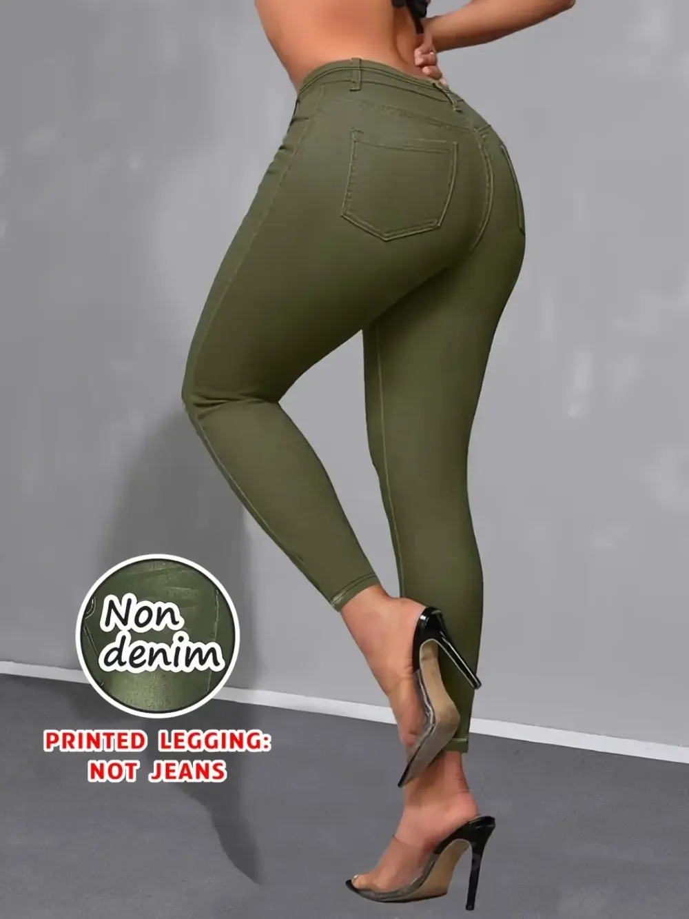 Women's Printed Leggings Non-Denim Fashion Bottoms, Casual Streetwear Pants for Daily Wear & Party