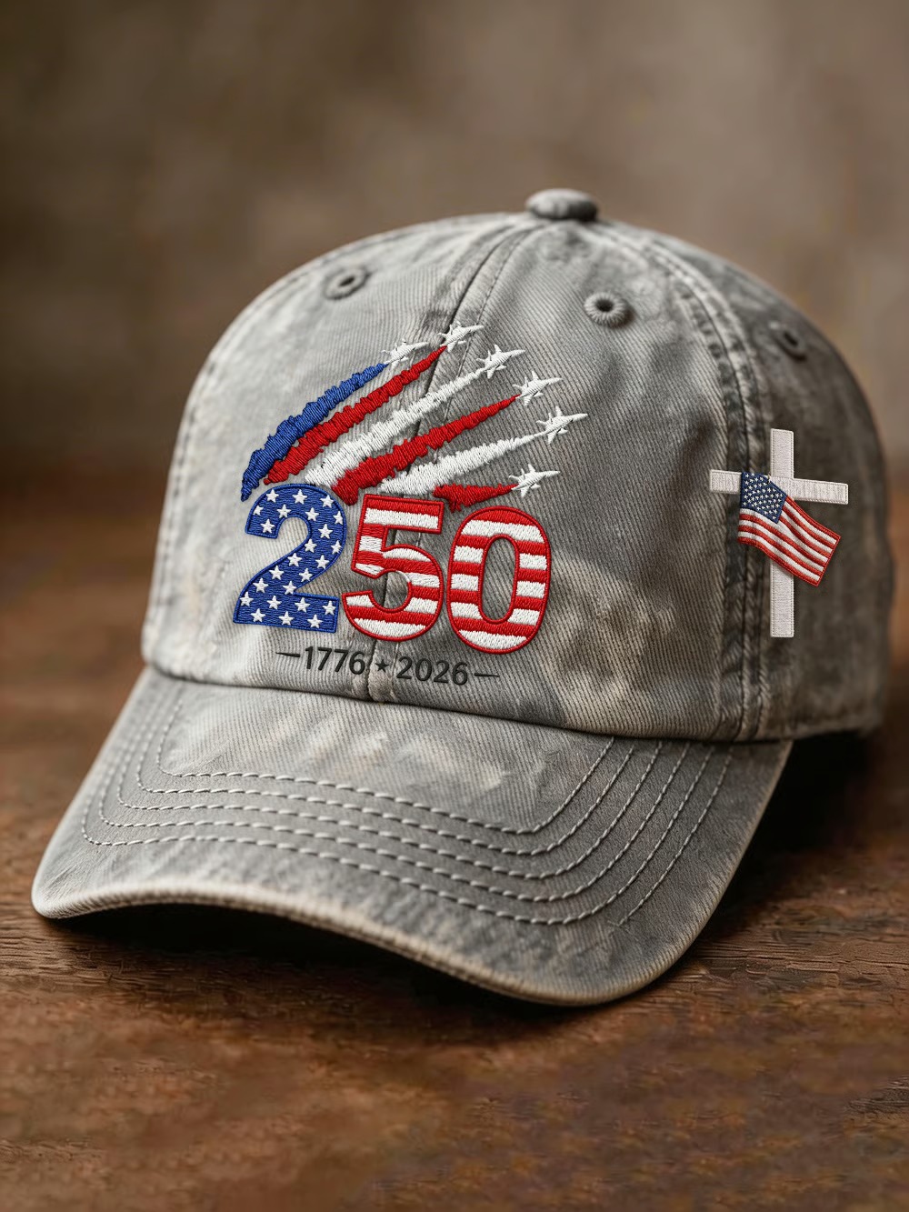 Unisex 250Th Anniversary Founding Celebration Printed Baseball Hat For Independence Day In The United States