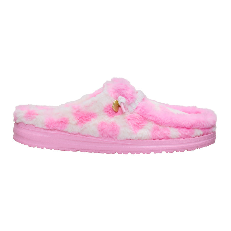 Wendy Slipper Hearts - Pink/White