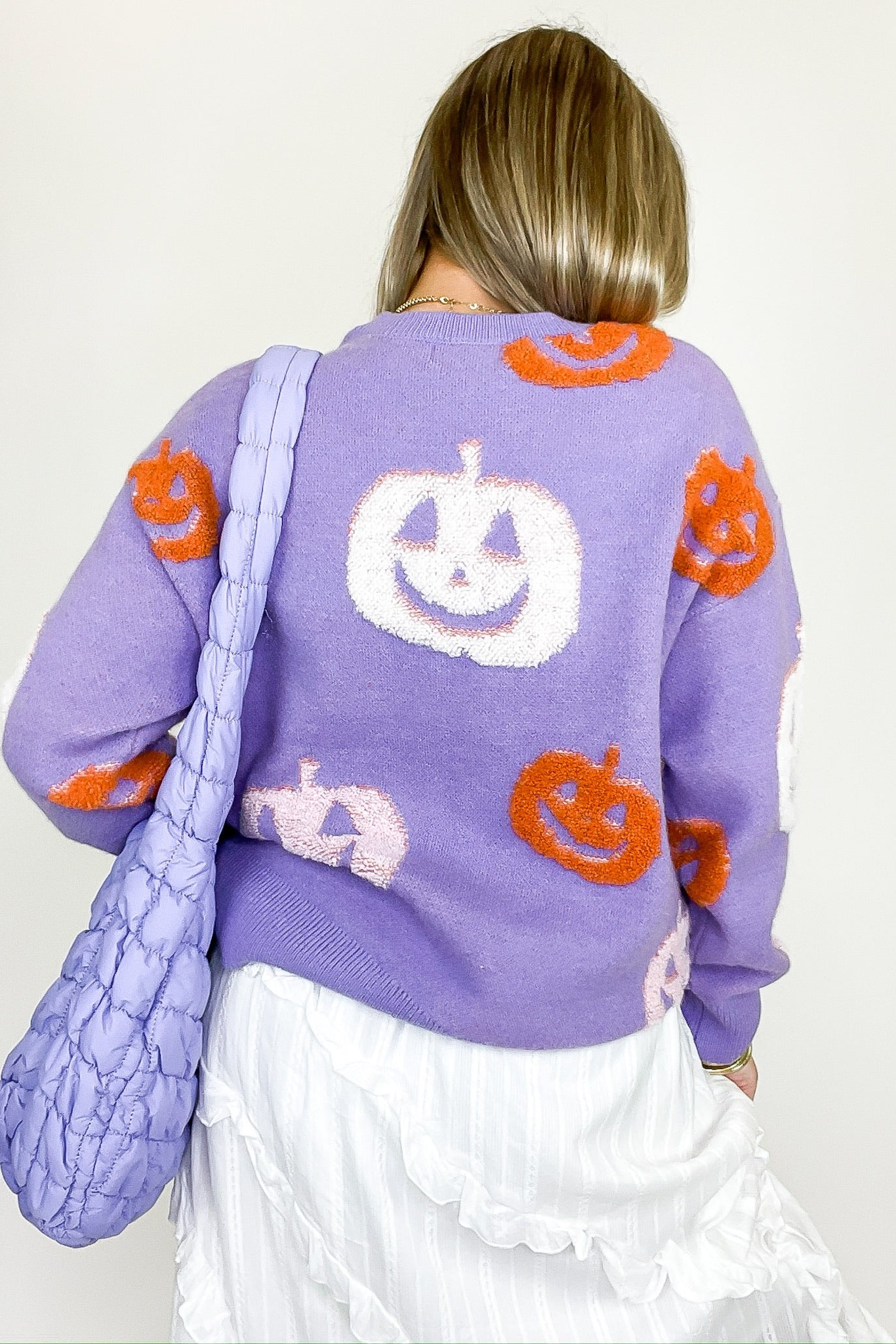 Fall Frosting Pumpkin Knit Sweater - FINAL SALE