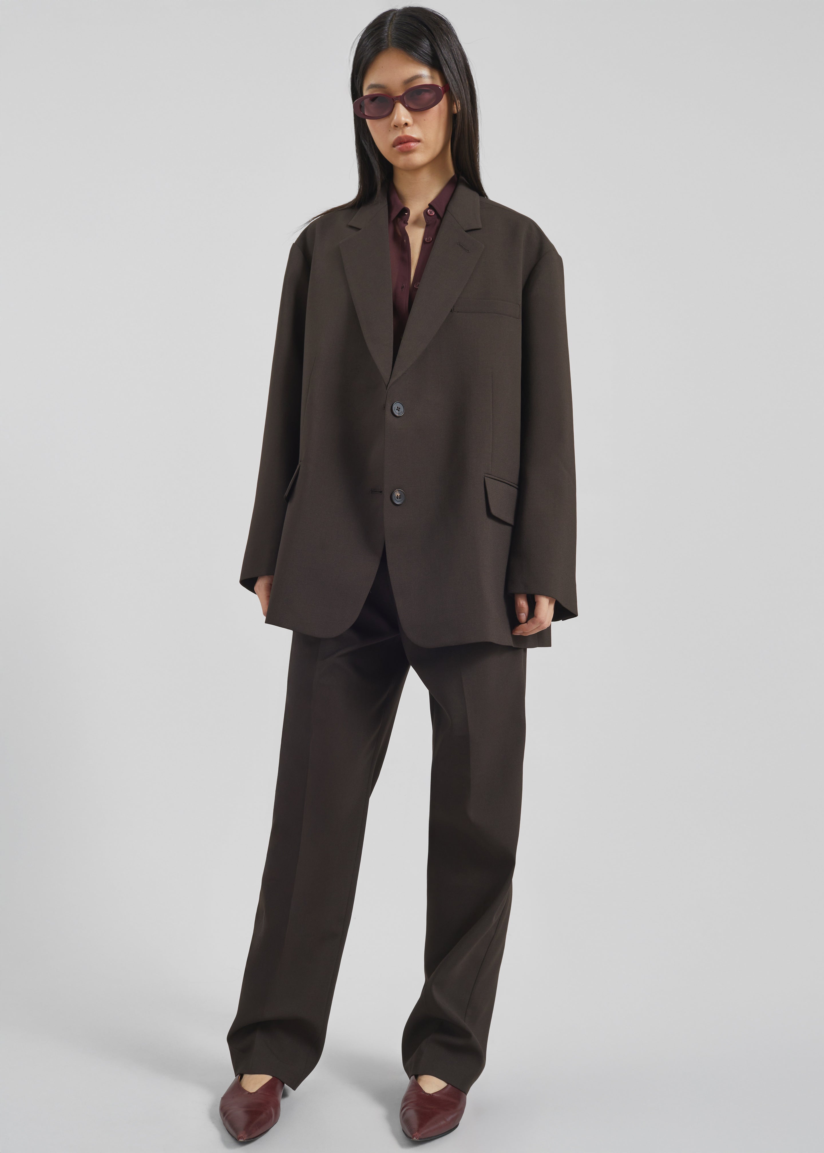 Bea Suit Pants - Dark Espresso