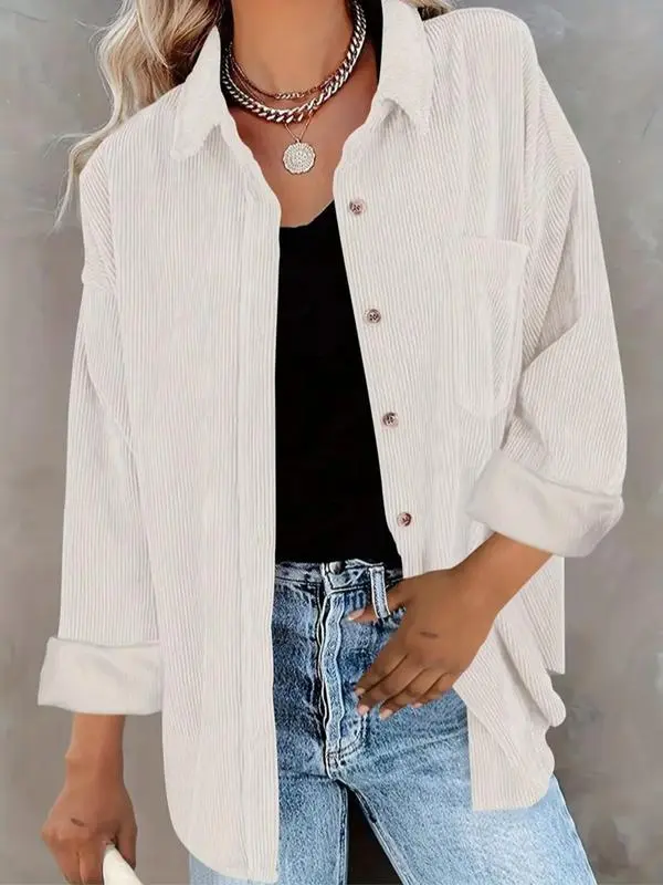 Women’s Casual Long Sleeve Collared Blouse