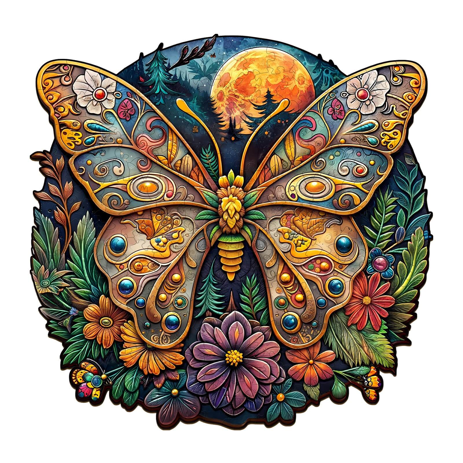 Ancient Butterfly-1 Wooden Jigsaw Puzzle