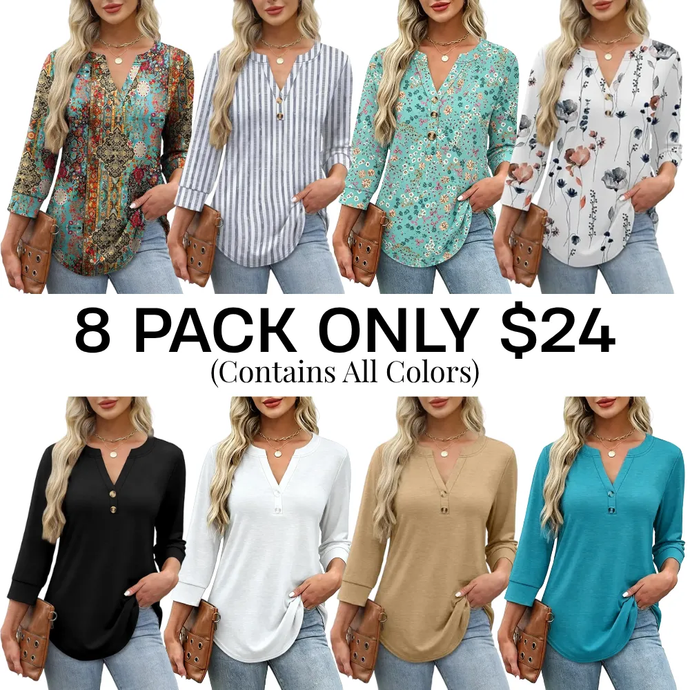 Womens Tops 3/4 Sleeve Heley Shirts