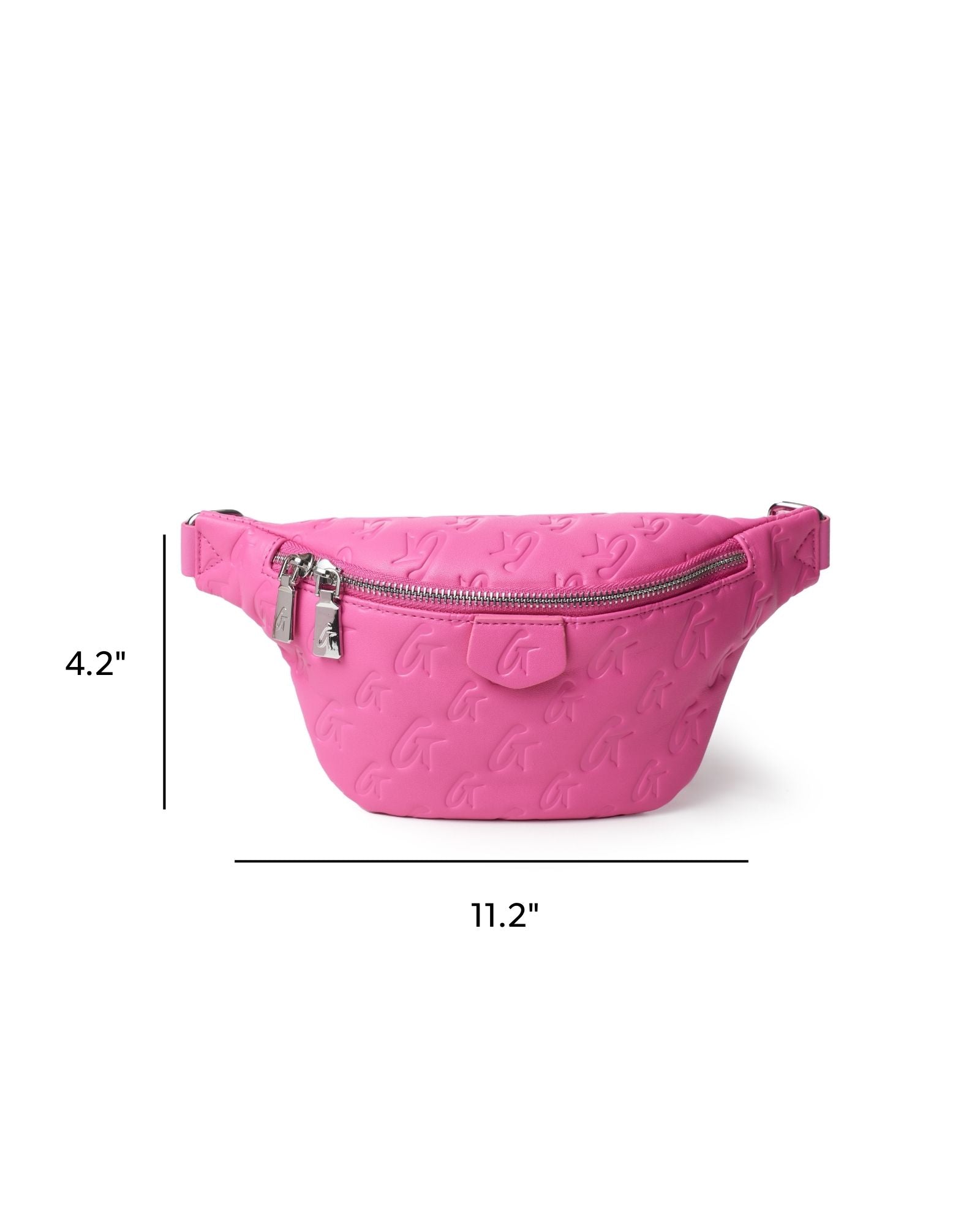 MINI MONOGRAM FANNY PACK - HOT PINK