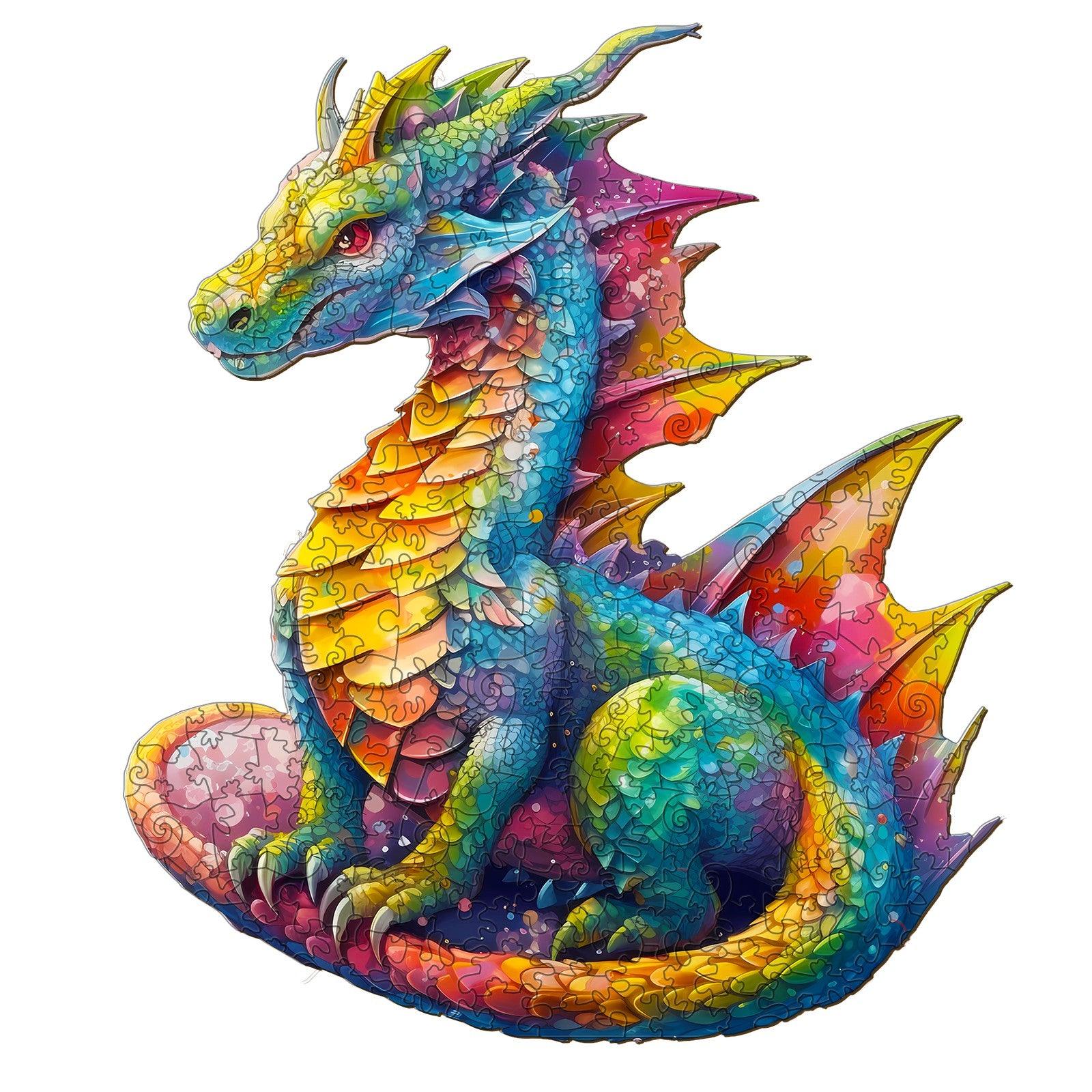Colorful Dragon Wooden Jigsaw Puzzle