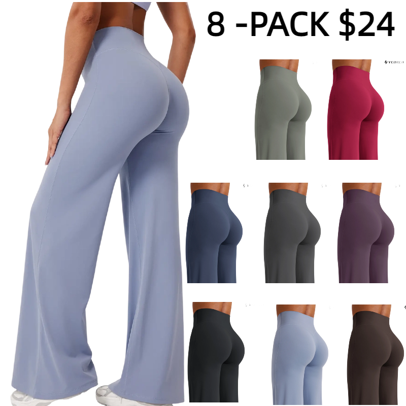 Leggings High-Waist Straight-Leg No Front Seam Buttery Soft Gym Yoga Pants