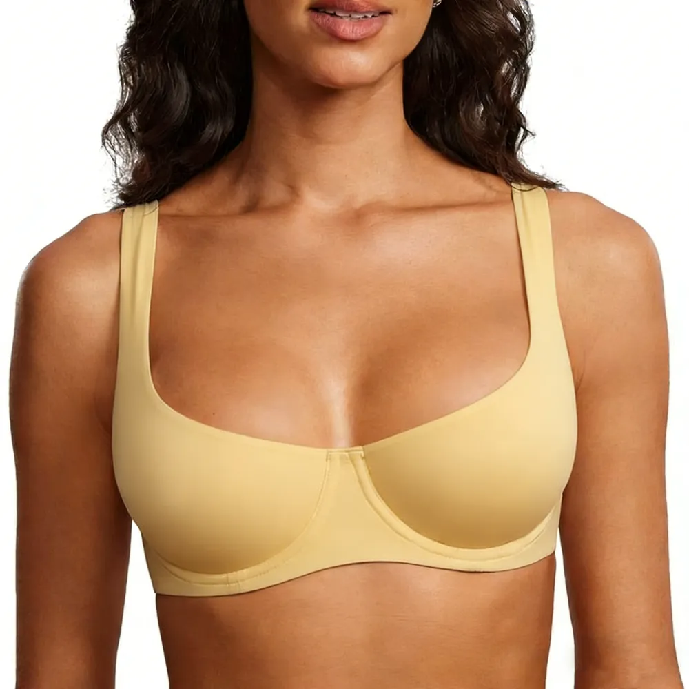 Women's No Padded Underwire Balconette Bra