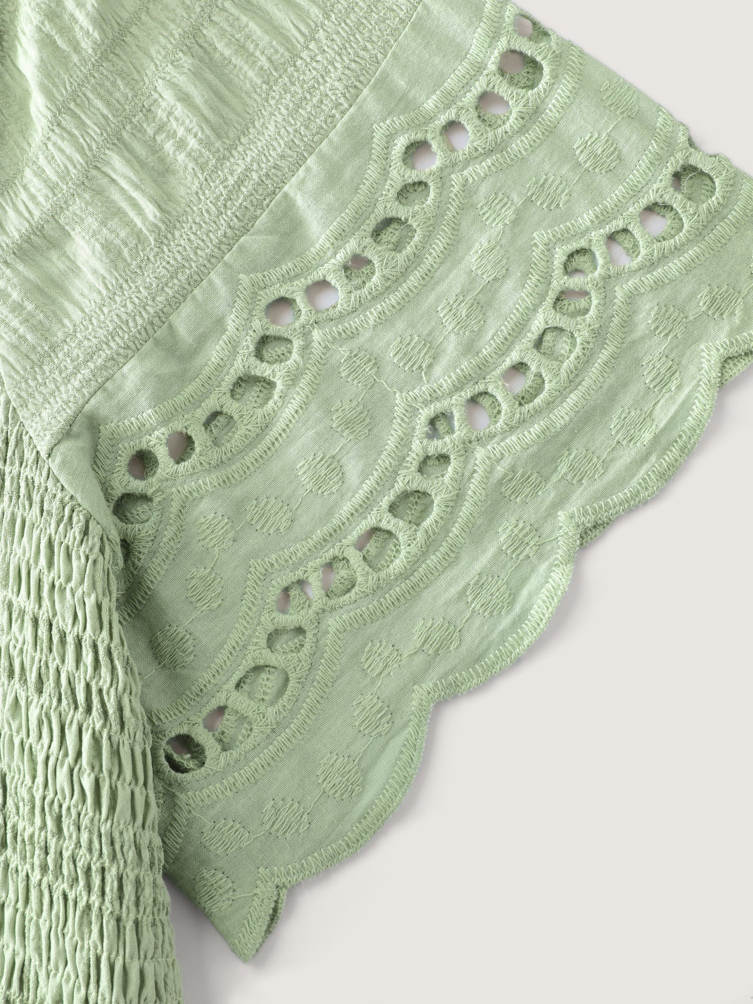 Shirred Lace Flounce Sleeve Tiered Maxi Dress