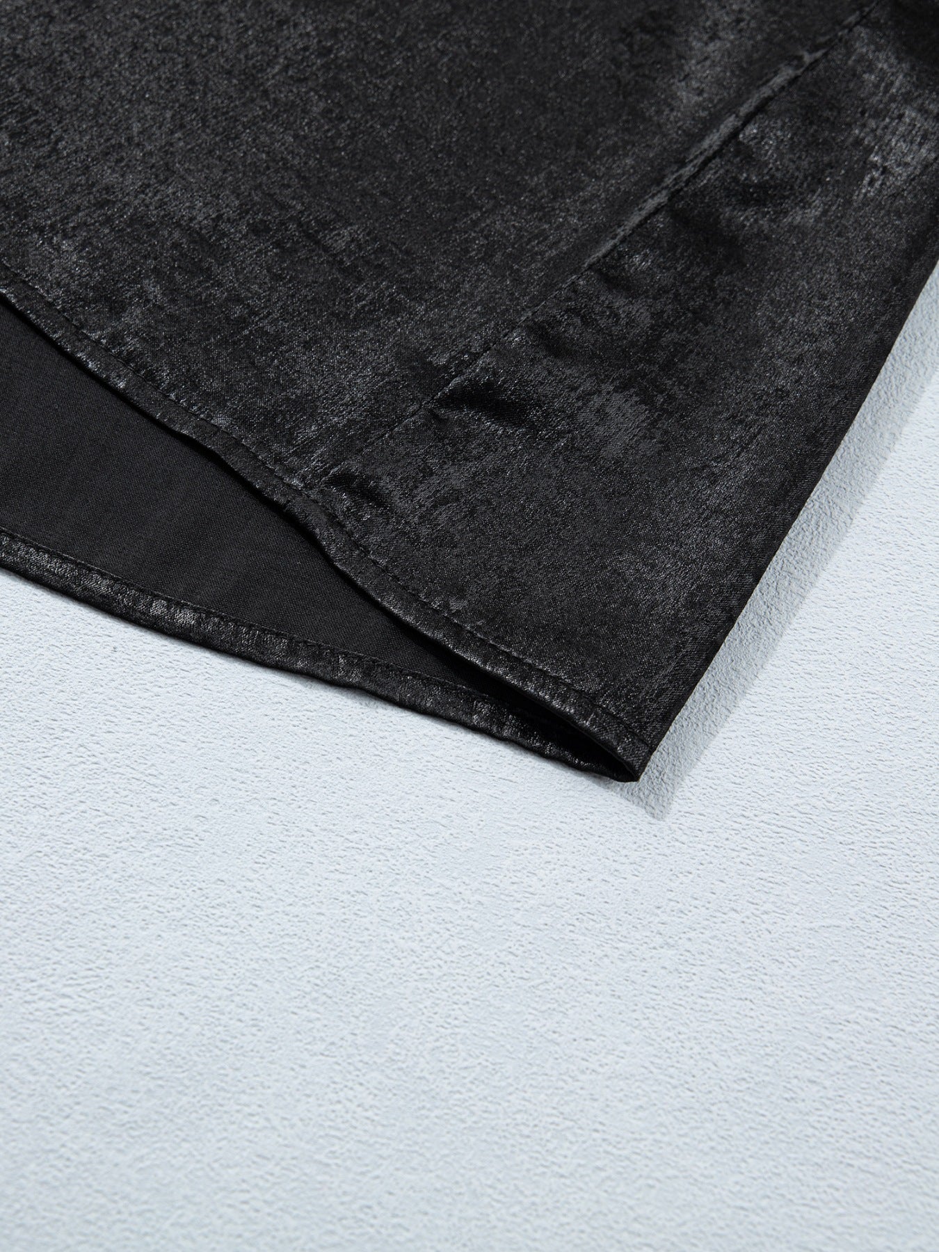 Metallic Round Neck Cap Sleeve Tee