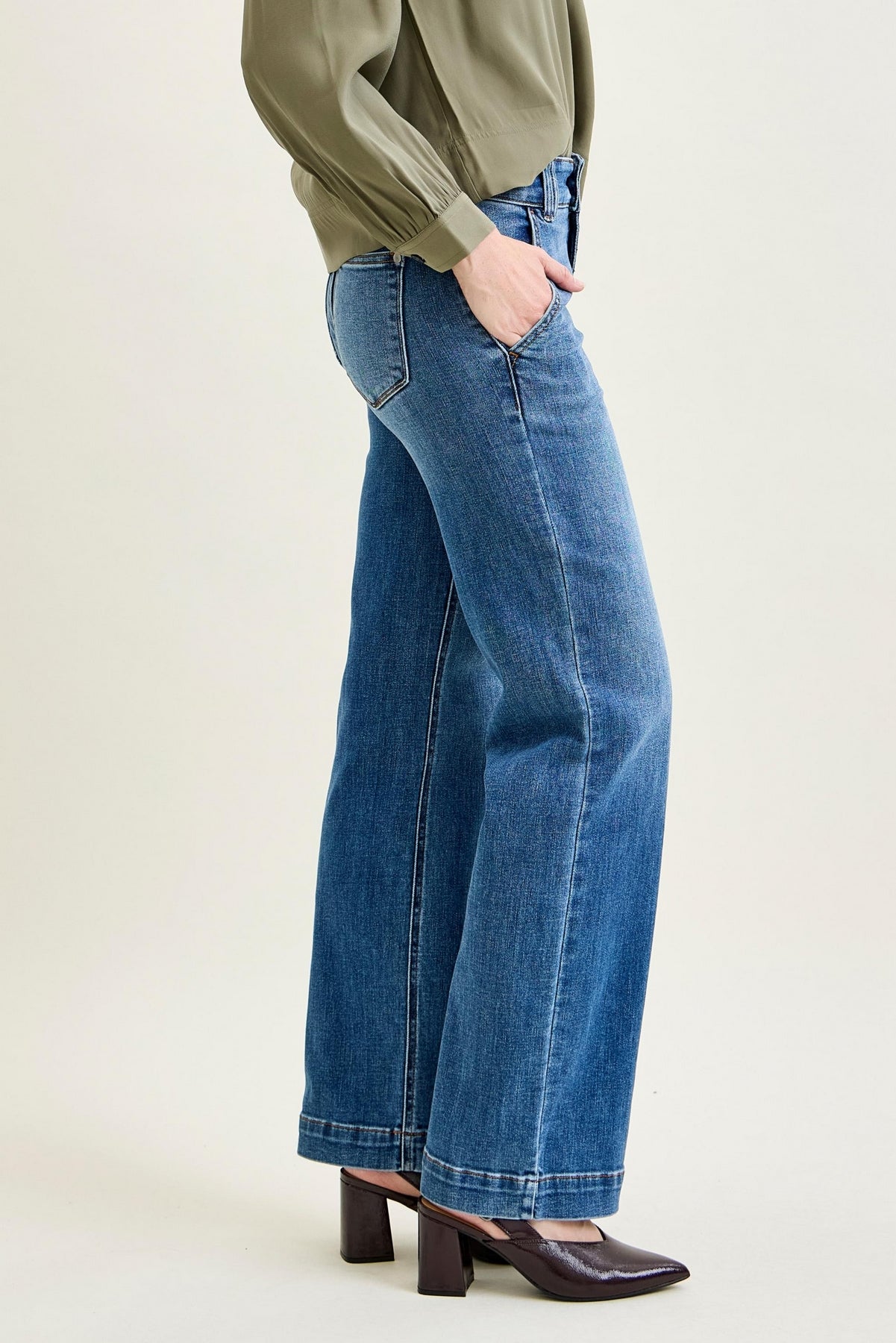 Penny Wide Denim Trouser