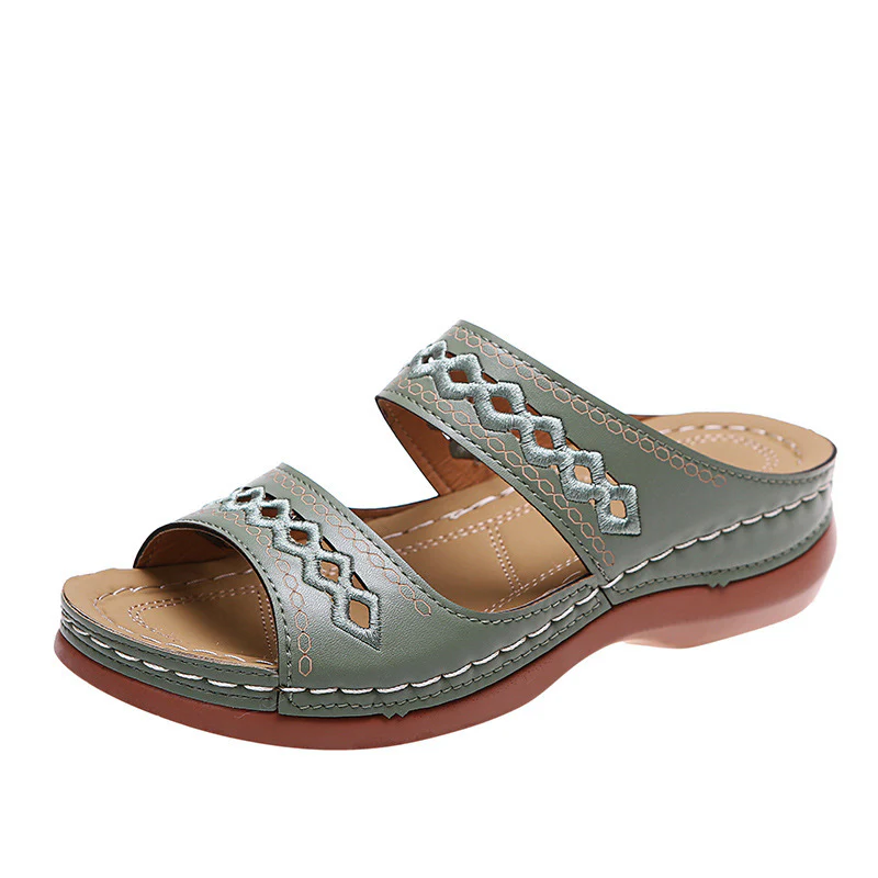 Open Toe Flats Sandals (multiple color options)