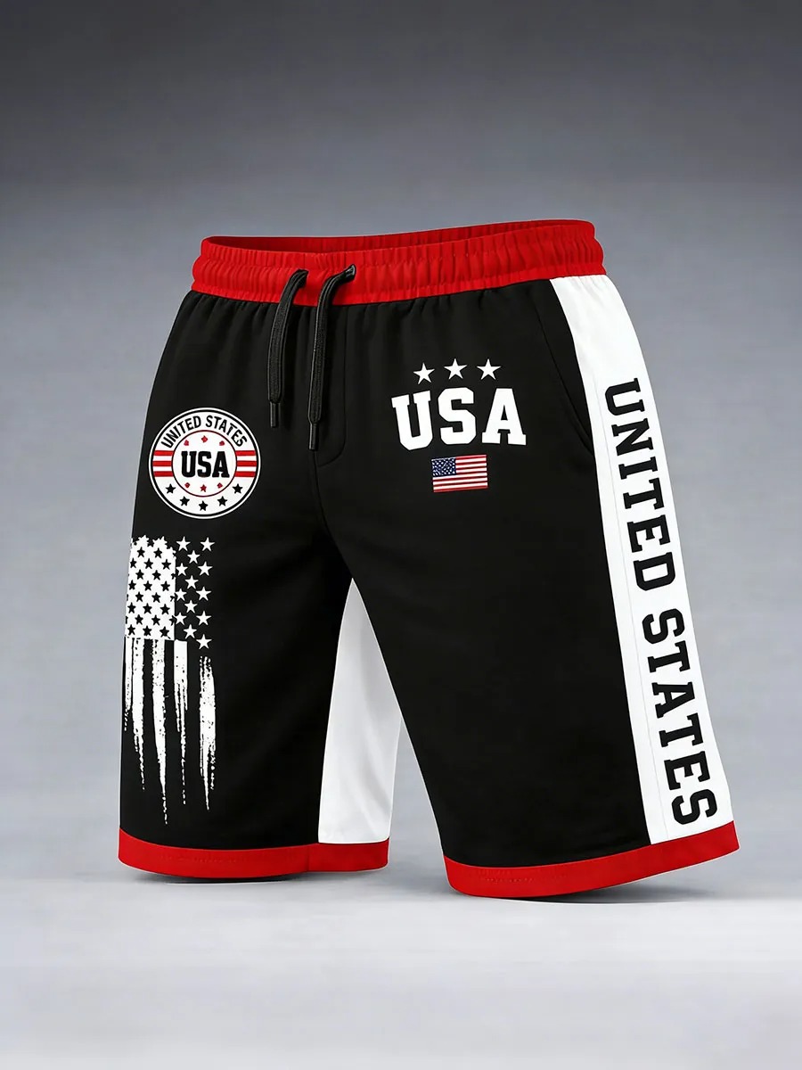 Men's American Flag Shorts