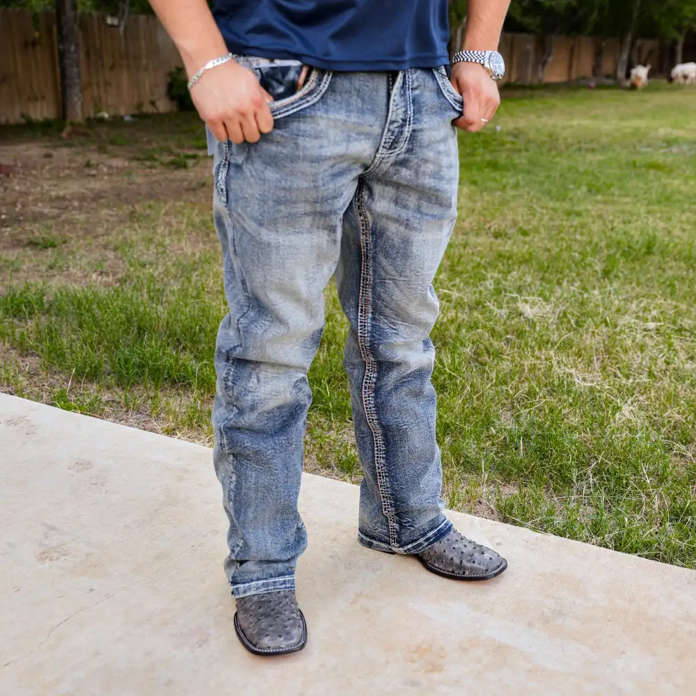 Men’s SA-002 Boot Cut Vintage Blue Jean