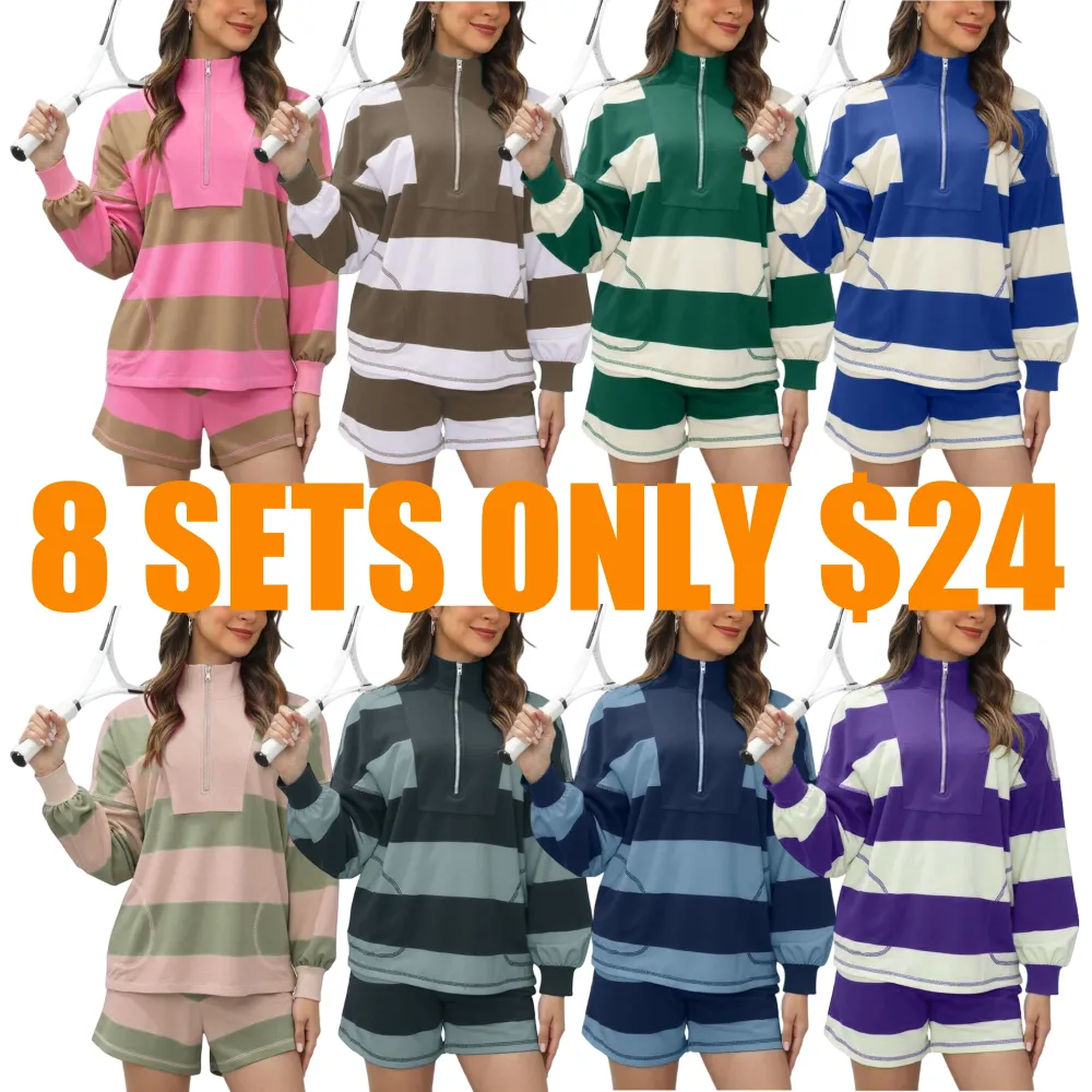 Hot Striped Oversized Sweatshirts