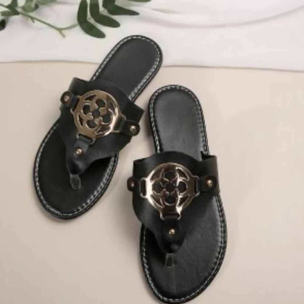 Toe Post Flats Sandals (multiple color options)