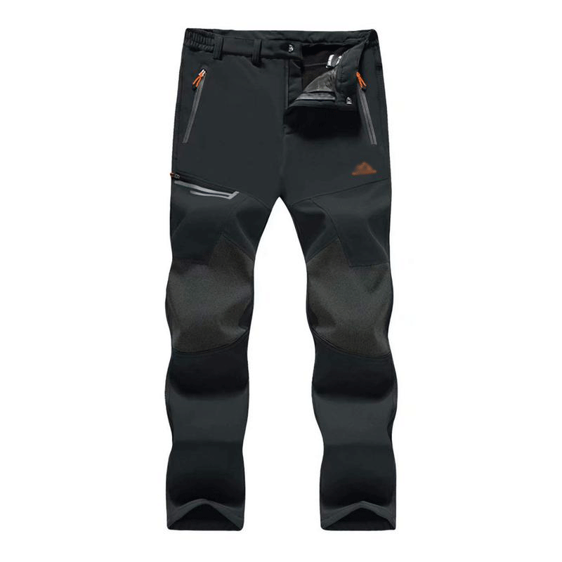 🧊 Men’s Fleece-Lined Water-Resistant Snow Pants – Warm Outdoor Winter Pants