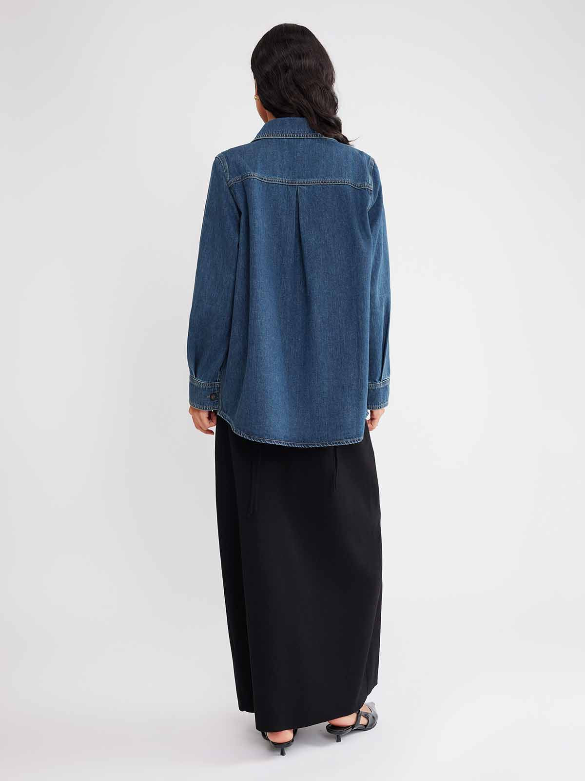 ASOBIO 100% Cotton Denim Shirt