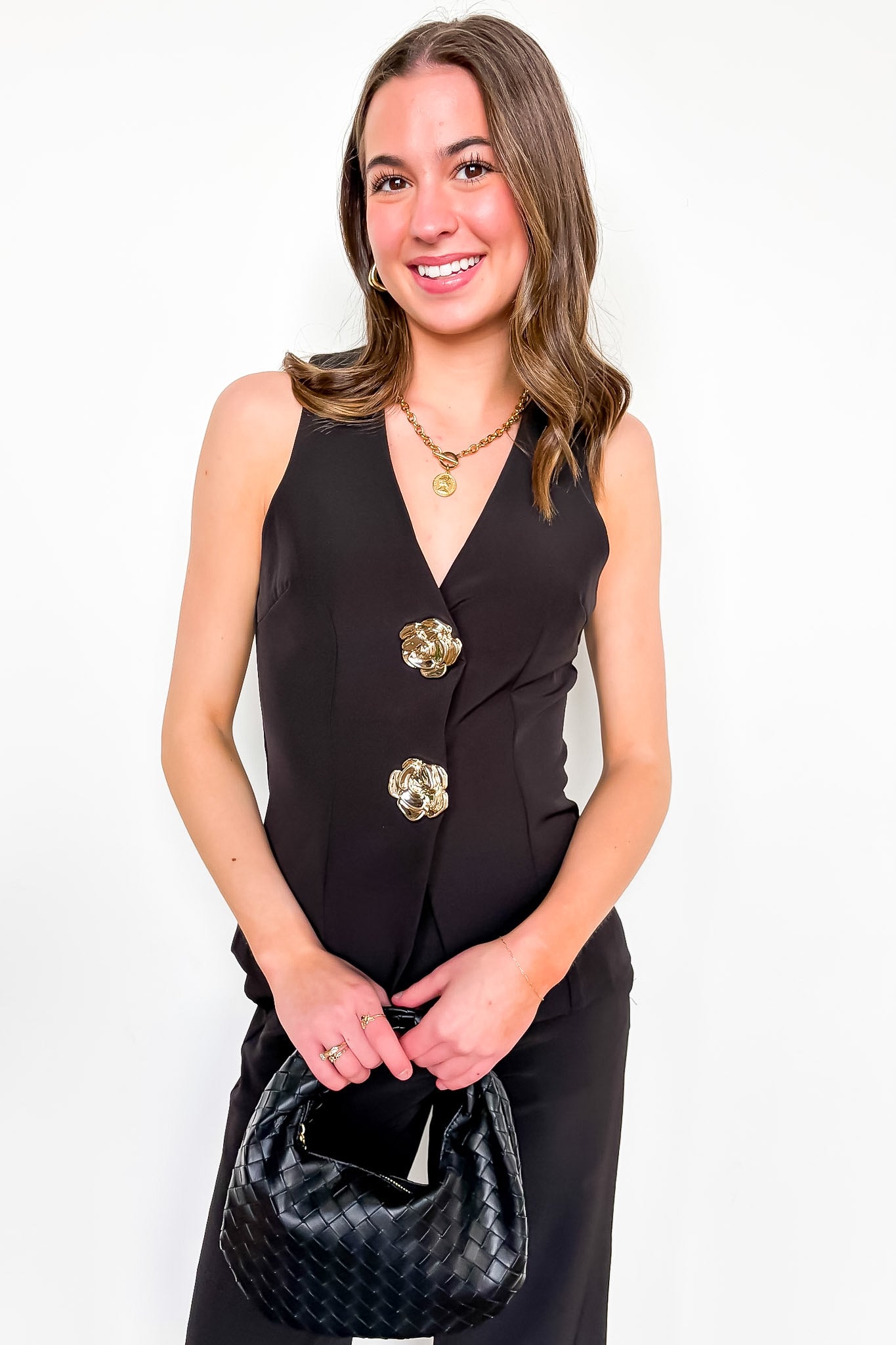 V-Neck Tailored Vest Top