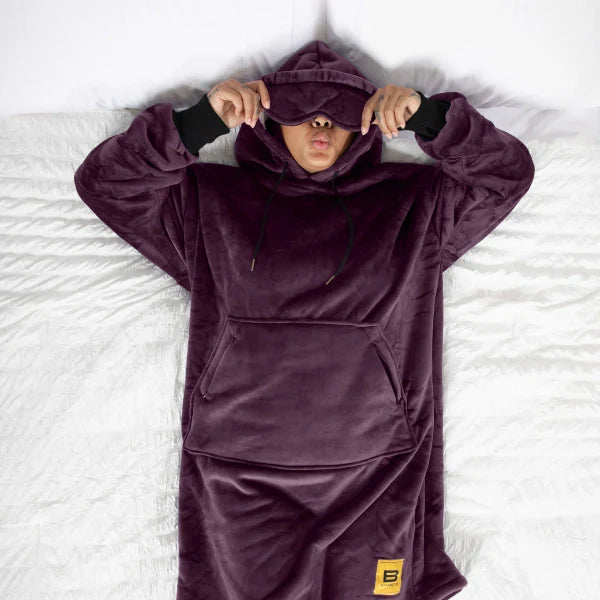 Wearable blanket Oversized with sherpa lining One size fits most.