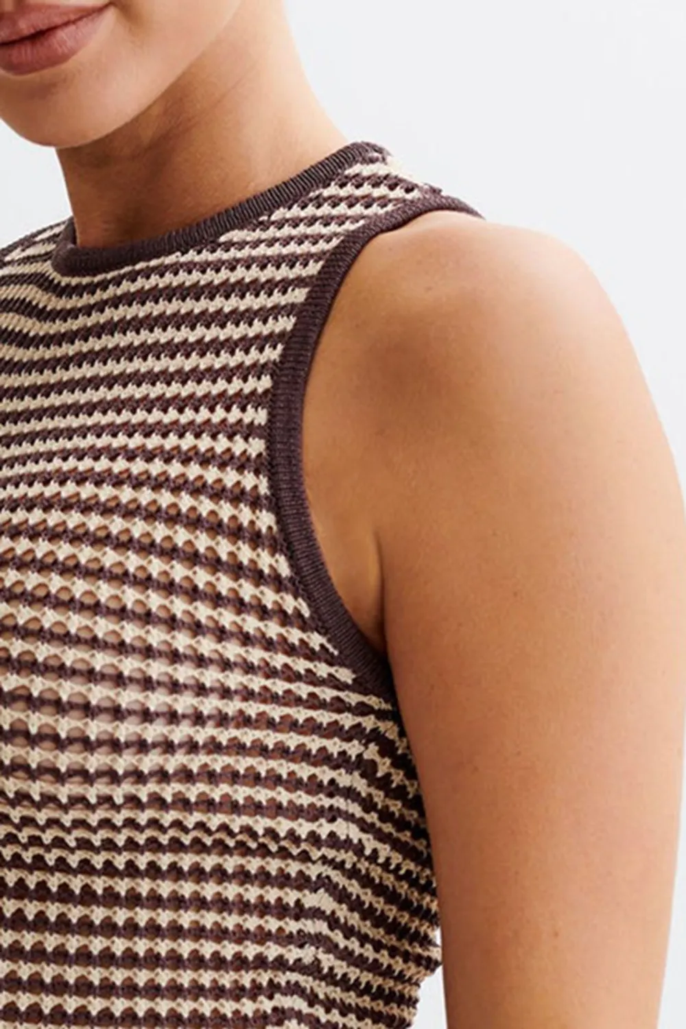 Stripe Knit Tank Top