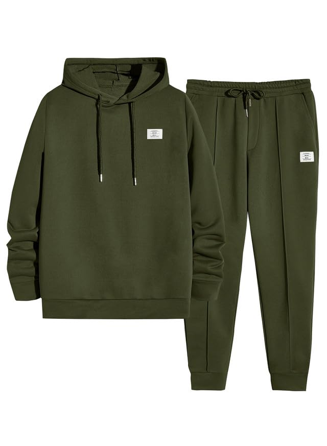 Men's 2 Piece Outfits Hoodie Sweatshirt Tracksuit & Joggers Sweatpants Sweatsuit Set