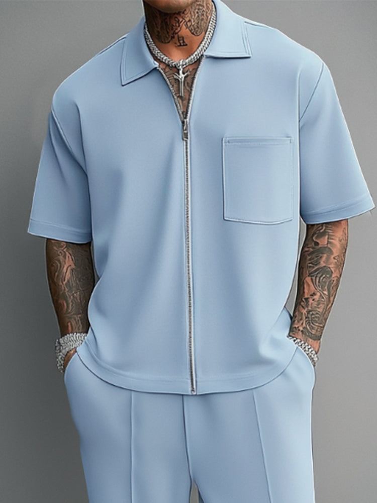 Minimalist Relaxed Fit Casual Set