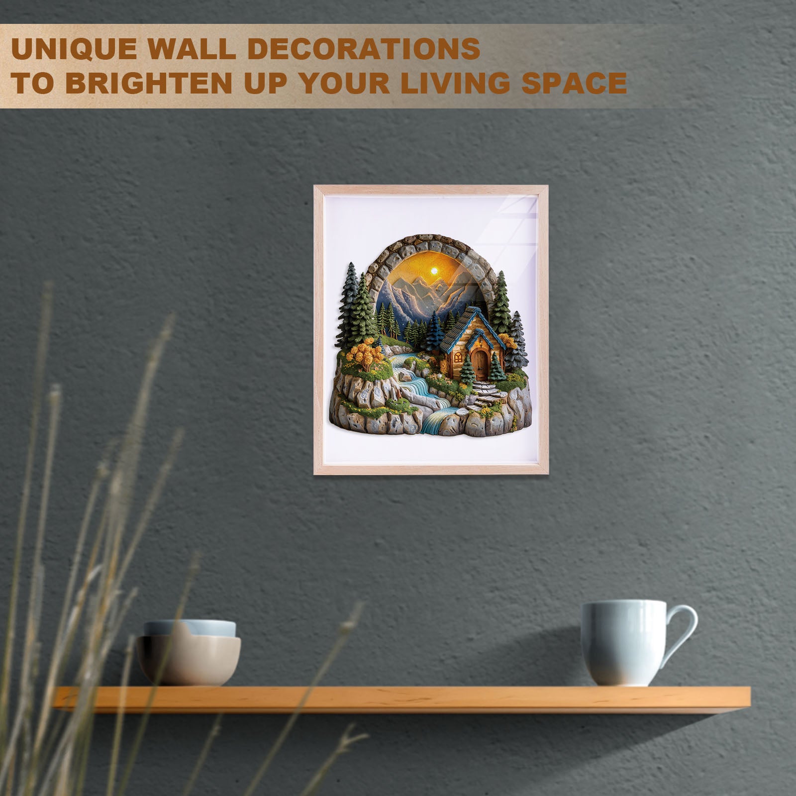 Sunset Cabin Wooden Jigsaw Puzzle