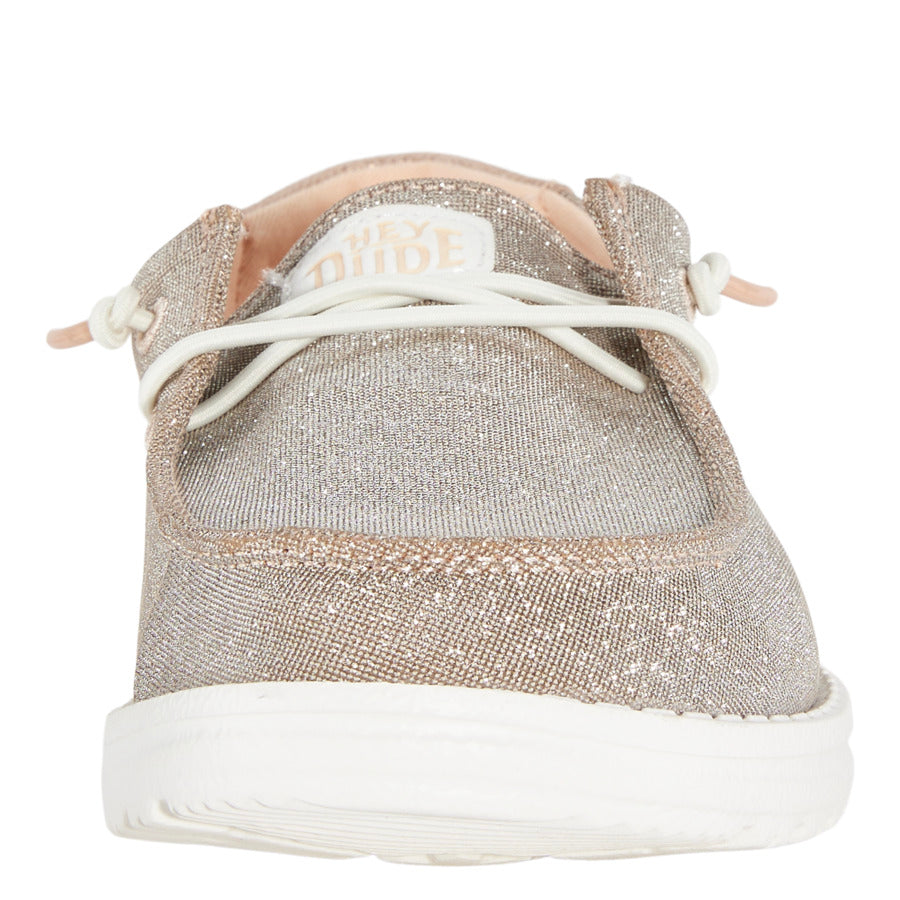 Wendy Metallic Sparkle Wide - Rose Gold