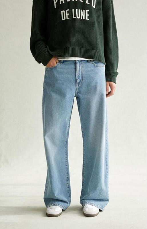 Men’s Loose Fit Cargo Denim Pants — Relaxed Streetwear Style